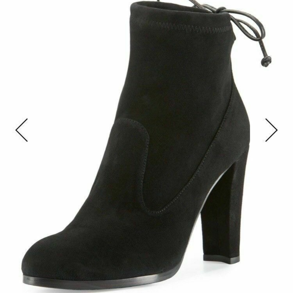Stuart Weitzman Catch Suede Ankle Bootie Sz 10